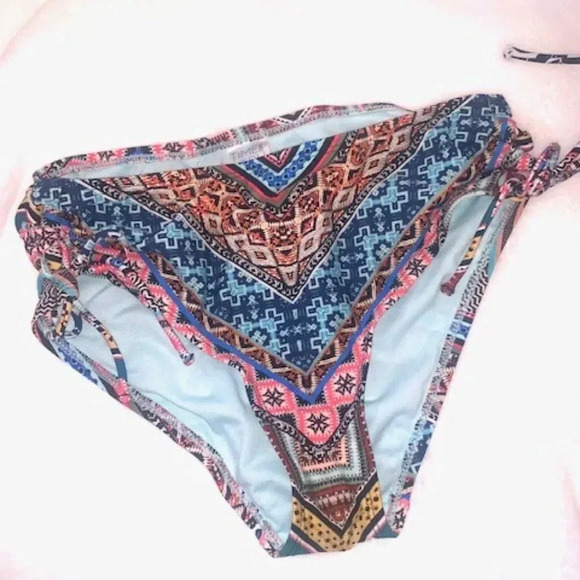 Set 2 multi-color/black and white bikini bottoms S - Picture 2 of 8